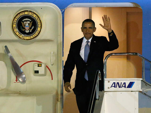 В среду, 23 апреля президент США отправился в Японию, которая станет первым пунктом поездки по странам Азии: после Японии Обама отправится в Южную Корею, а затем в Малайзию и на Филиппины