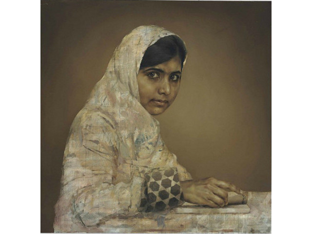Портрет 16-летней пакистанской правозащитницы Малалы Юсуфзай кисти британского художника Джонатана Йео продан на благотворительных торгах аукционного дома Christie's в Нью-Йорке за 102,5 тысячи долларов