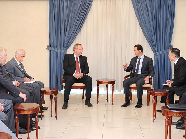 Башар Асад и Дмитрий Рогозин, 24 мая 2014 года