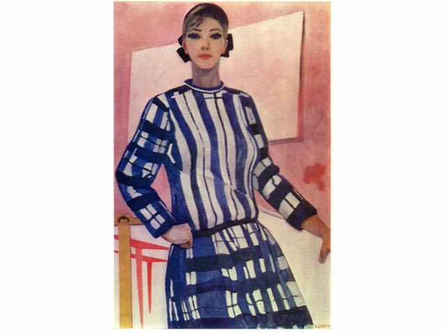 Созданный Дейнекой в 1966 году портрет молодой девушки под названием "Юный конструктор" эксперты Sotheby's оценили в 2-3 млн фунтов (3,35-5 млн долларов)
