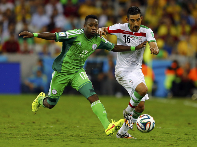 Футболисты сборных Нигерии и Ирана сыграли вничью в первом туре группового этапа чемпионата мира по футболу в Бразилии. Матч группы F, состоявшийся в Куритибе, завершился со счетом 0:0