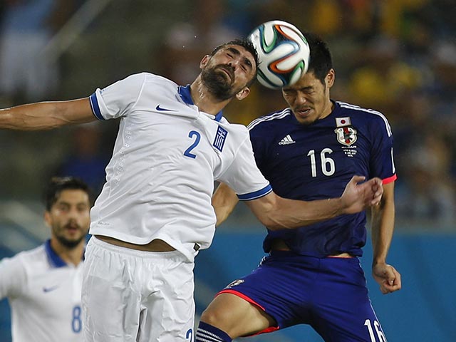Сборные Японии и Греции поделили очки в матче второго тура группового этапа проходящего в Бразилии чемпионата мира по футболу, досрочно гарантировав колумбийцам место в 1/8 финала турнира
