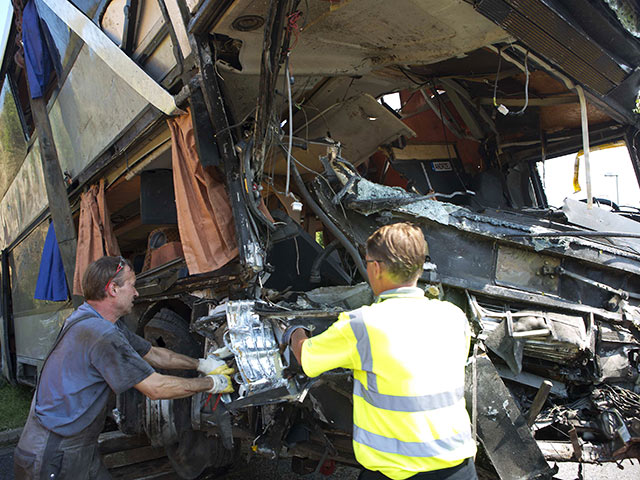 В ДТП с тремя автобусами в Германии погибли 10 человек, в основном поляки