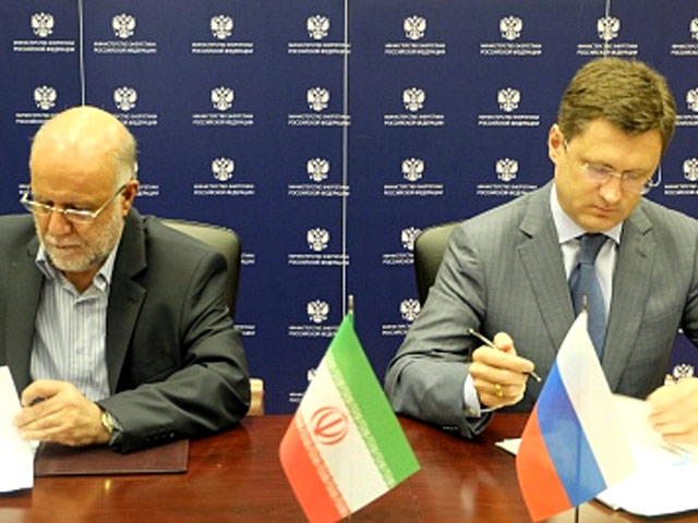 Глава Минэнерго Александр Новак и министр нефти Ирана Бижан Намдар Зангане подписали Меморандум о взаимопонимании между правительствами двух стран сроком на пять лет