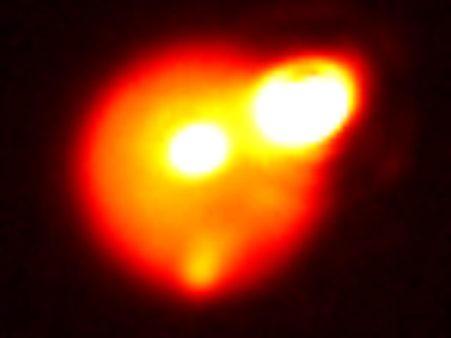 Обсерватория Gemini, расположенная на Гавайских островах, опубликовала захватывающие фотографии серии вулканических извержений, зафиксированных на спутнике Юпитера Ио