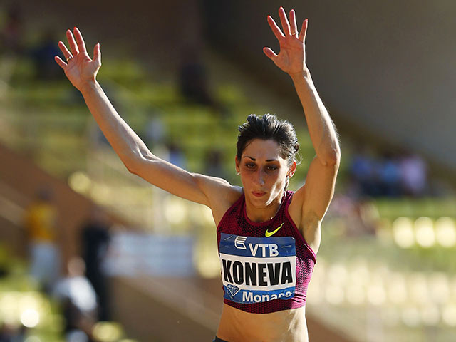 Екатерина Конева с результатом 14.69 заняла второе место в тройном прыжке