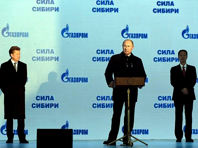 Подготовка площадки для церемонии сварки первого стыка газопровода "Сила Сибири", которую посетил президент Владимир Путин, стоила около 94 млн руб