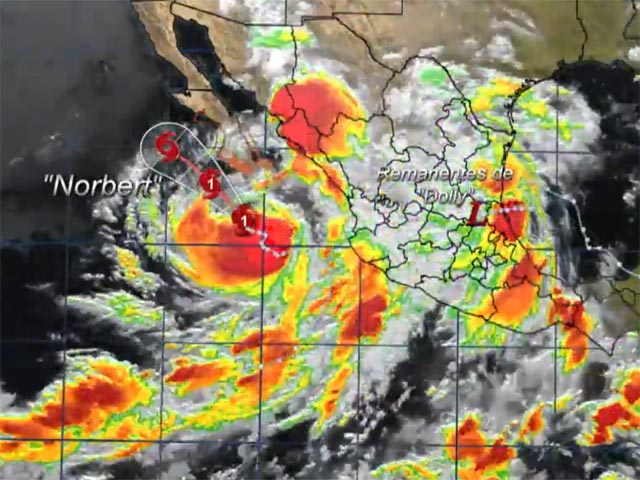 В Мексике ураган "Норберт" принес сильные дожди: один человек погиб