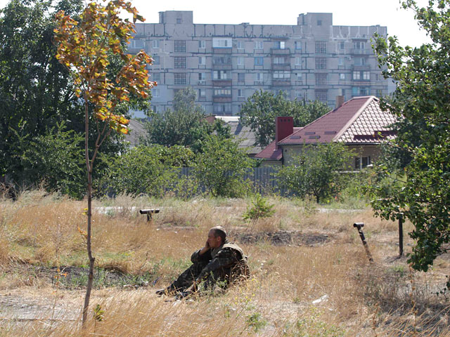 Бойцы батальона "Азов" Нацгвардии Украины под Мариуполем, 5 сентября 2014 года