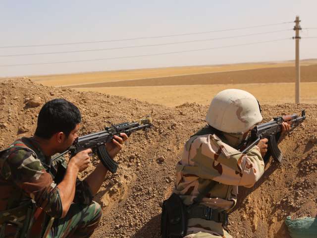 Курдские ополченцы "Пешмерга" в Ираке