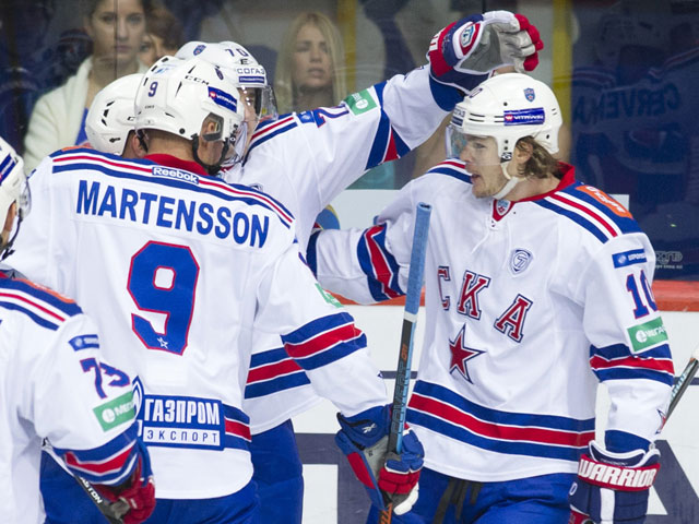 Хоккеисты СКА продлили рекордную серию побед на старте чемпионата КХЛ