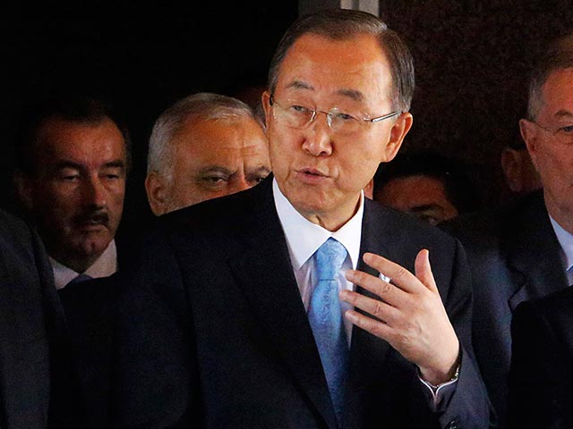 Во вторник, 14 октября, генеральный секретарь ООН Пан Ги Мун посетил кибуц Нирим, расположенный в приграничном районе Эшколь и многократно подвергавшийся ракетно-минометным обстрелам
