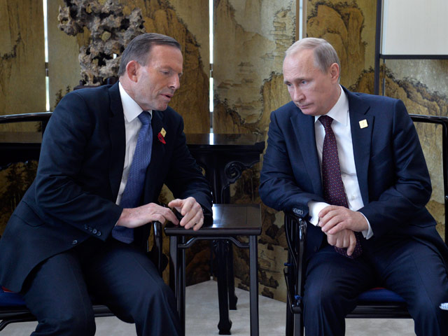Президент РФ Владимир Путин "на полях" саммита АТЭС в Китае пообщался с премьер-министром Австралии Тони Эбботом