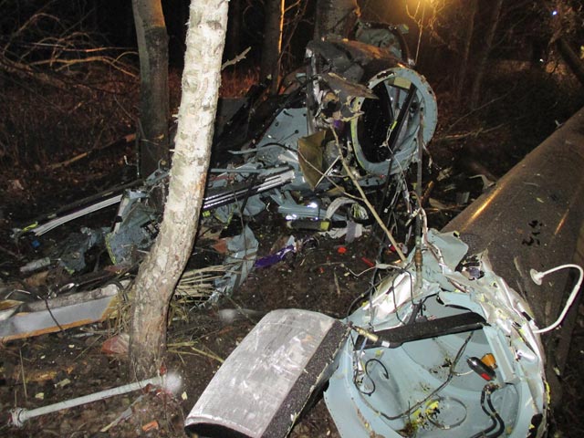 Вертолет Eurocopter AS 350 B3 (бортовой номер 04032) с четырьмя пассажирами на борту, летевший по маршруту Москва - Нижний Новгород, об исчезновении которого стало известно ранее, потерпел крушение