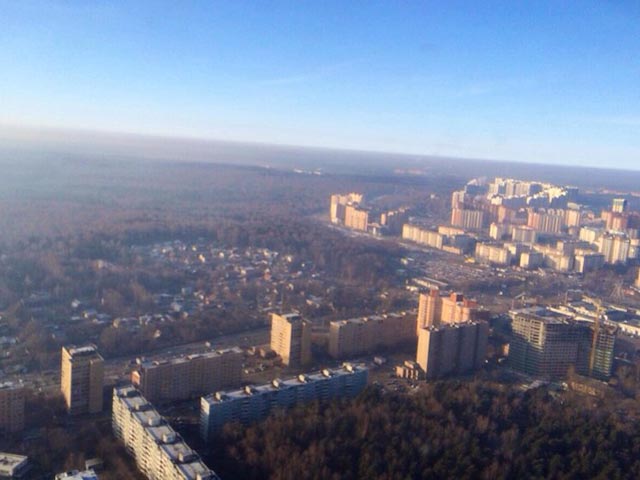 Облет территории Московской области для контроля сжигания порубочных остатков, 21 ноября 2014 года