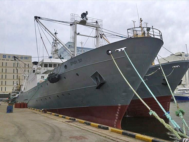 Южнокорейский рыболовный траулер "Орионг-501" затонул в Беринговом море у берегов Чукотки