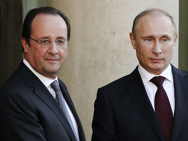 Президенты России и Франции Владимир Путин и Франсуа Олланд встретятся в субботу вечером в Москве. Анонс Елисейского дворца подтвердили в пресс-службе Кремля