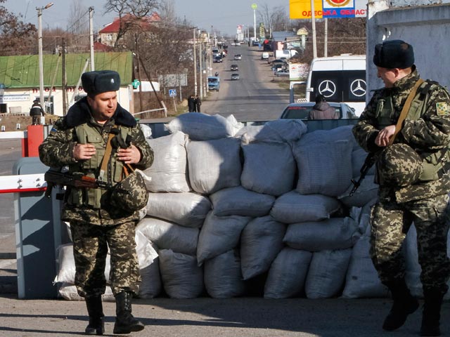КПП на границе Одесской области и Приднестровья, 13 марта 2014 года