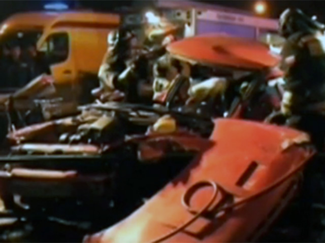 В Москве столкнулись три легковых автомобиля и автобус: один человек погиб и двое пострадали