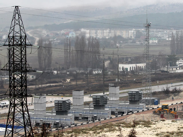 Севастополь, мобильная ГТЭС - газотурбинная электростанция, 21 декабря 2014 года