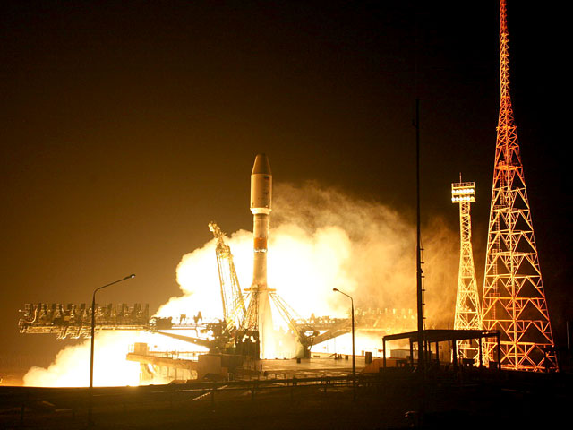 Ракета-носитель "Протон-М" и разгонный блок "Бриз-М" вывели европейский телекоммуникационный космический аппарат Astra-2G на геостационарную орбиту