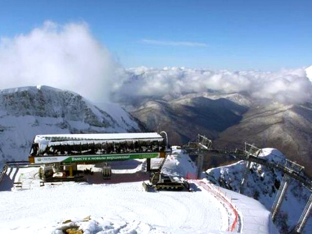 В Сочи горнолыжные курорты Красной Поляны могут закрыть из-за снегопада