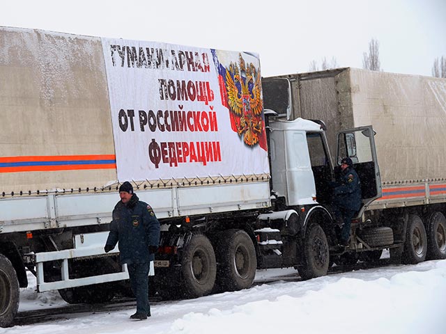 Гуманитарный конвой МЧС для Донбасса направился в сторону российской границы