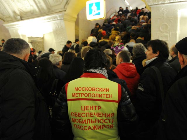 На отрезке "желтой" линии московского метро не ходят поезда