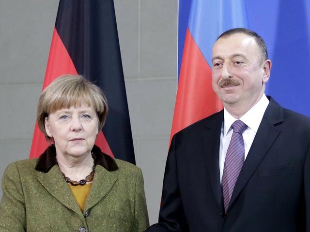 Ангела Меркель и Ильхам Алиев