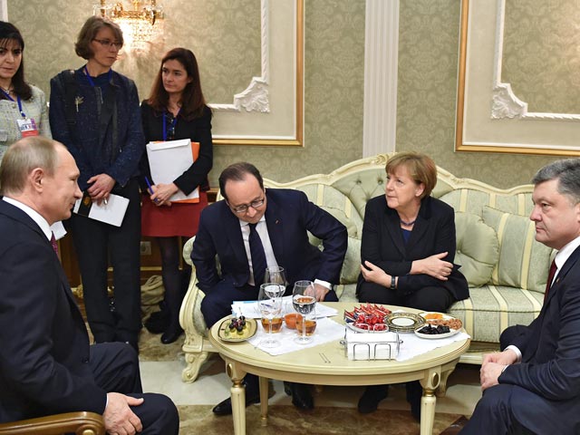 Лидеры "нормандской четверки" на встрече в Минске
