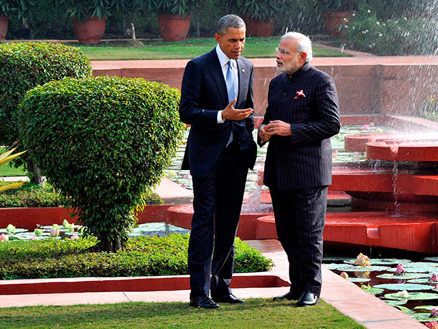 Барак Обама и Нарендра Моди, 26 января 2015 года 