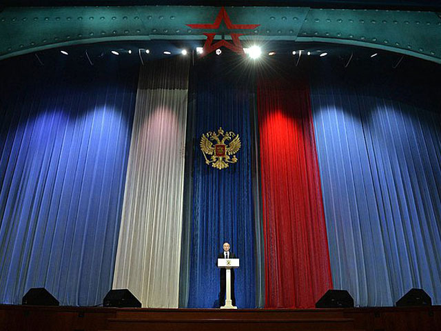 Президент РФ Владимир Путин на торжественном концерте, посвященном 23 февраля, заявил о невозможности оказывать давление на Россию, добившись военного превосходства над ней