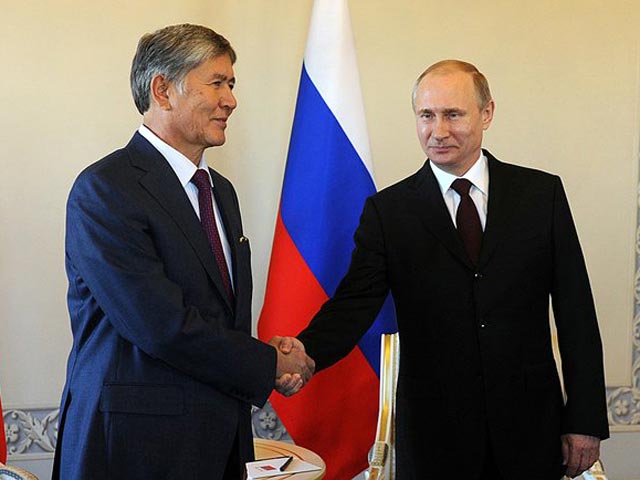 Владимир Путин и Алмазбек Атамбаев, 16 марта 2015 года