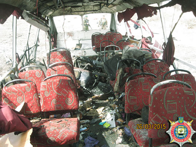 Задержан водитель пассажирского автобуса "Артемовск - Горловка", который подорвался на мине на Донбассе в среду, в результате чего погибли четыре человека