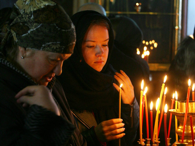 В канун православной Пасхи, 11 апреля, на территории храмов и монастырей Русской православной церкви пройдет благотворительная акция "Пасхальная весть"