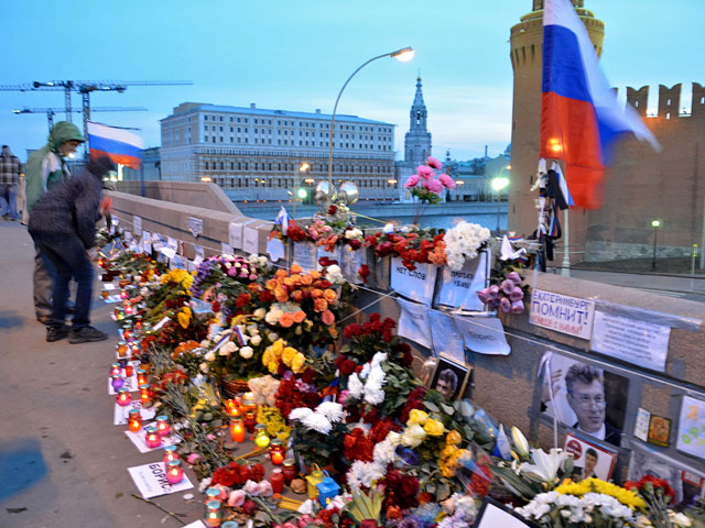Большой Москворецкий мост, место убийства Бориса Немцова