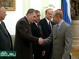 Сегодня в Кремле прошла встреча Депутатов Государственной думы с президентом России