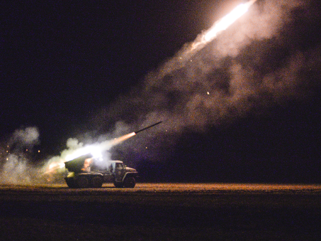 Запуск ракеты украинскими силовиками. Архивное фото