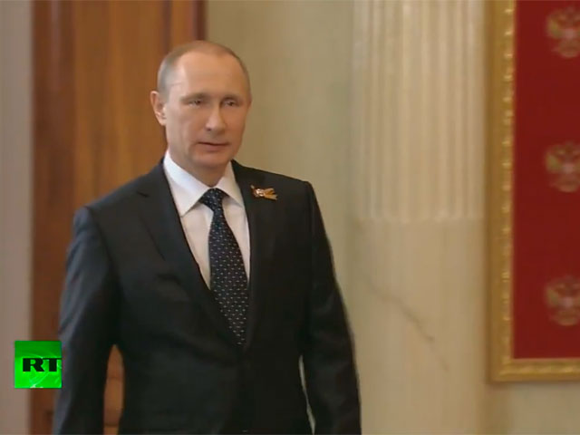 Путин принял в Кремле глав делегаций, прибывших на парад