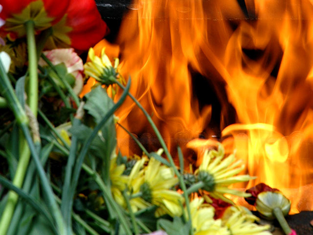 В городе Алексин Тульской области задержали трех малолетних вандалов, которые жарили картошку на Вечном огне на площади Победы. Школьники также сожгли возложенные к мемориалу венки