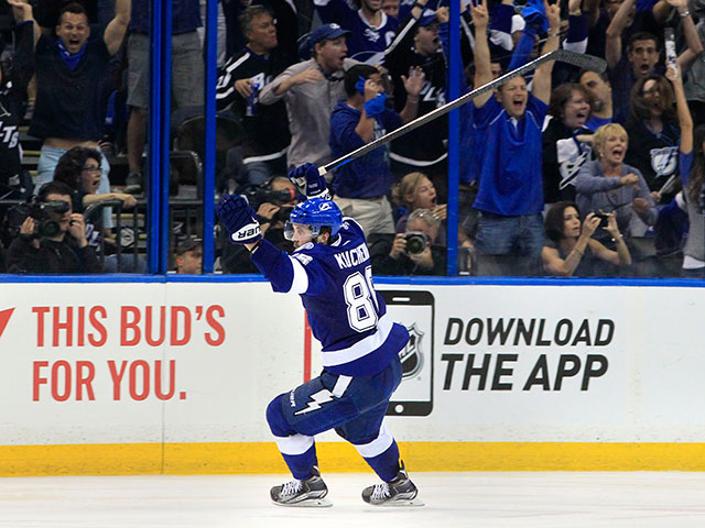Никита Кучеров стал героем дня в НХЛ, вновь решив судьбу матча плей-офф