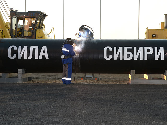 Строительство на китайской стороне газопровода для приема газа из магистрали "Сила Сибири" уже началось