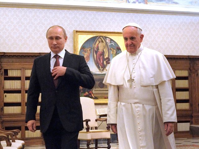 Встреча Папы Римского Франциска и президента России Владимира Путина состоится вечером 10 июня в Ватикане