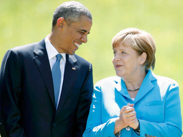 Меркель и Обама перед саммитом G7 согласовали позицию по санкциям против России  