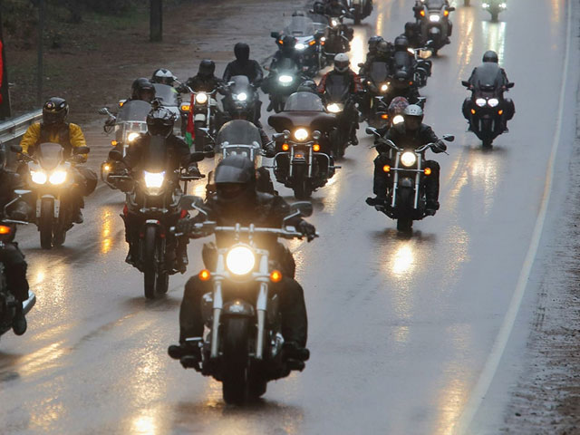 "Ночные волки" объедут границы Калининградской области крестным ходом на мотоциклах