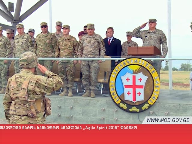 В Грузии стартовали учения НАТО Agile Spirit 2015 с участием 1000 военных их шести стран