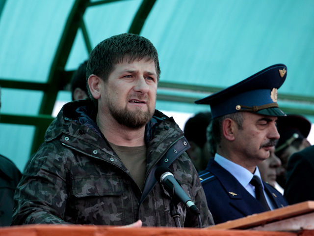 Глава Чечни Рамзан Кадыров второй раз за сутки проверил боеготовность спецподразделений республики - теперь на полигоне между городом Аргун и селом Джалка