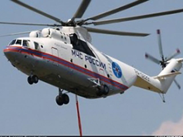 Вертолет МЧС прибыл к месту крушения Ми-8 в Хабаровском крае