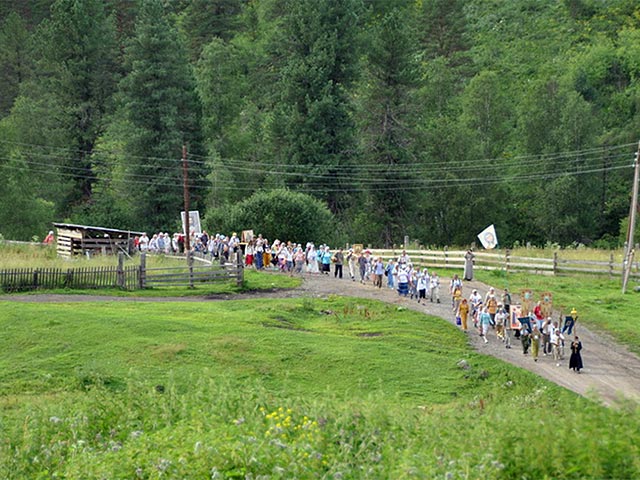 Ежегодный миссионерский крестный ход прошел на Алтае с 19 по 28 июля