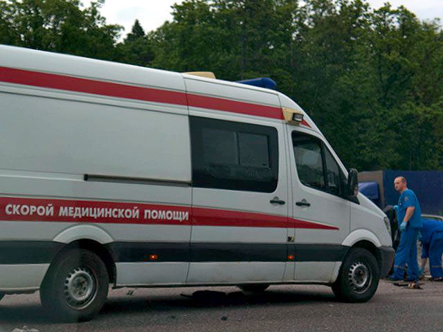 Три автофургона столкнулись на Московской кольцевой автодороге (МКАД) утром 31 августа